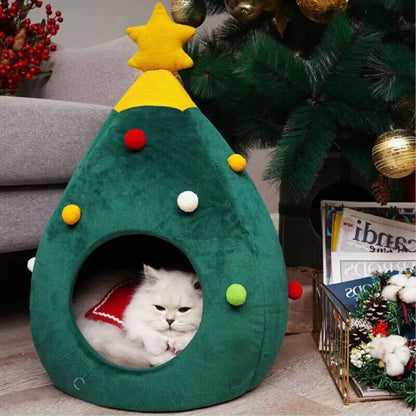 Christmas tree house for cat