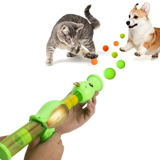 Pea shooter toy for pets